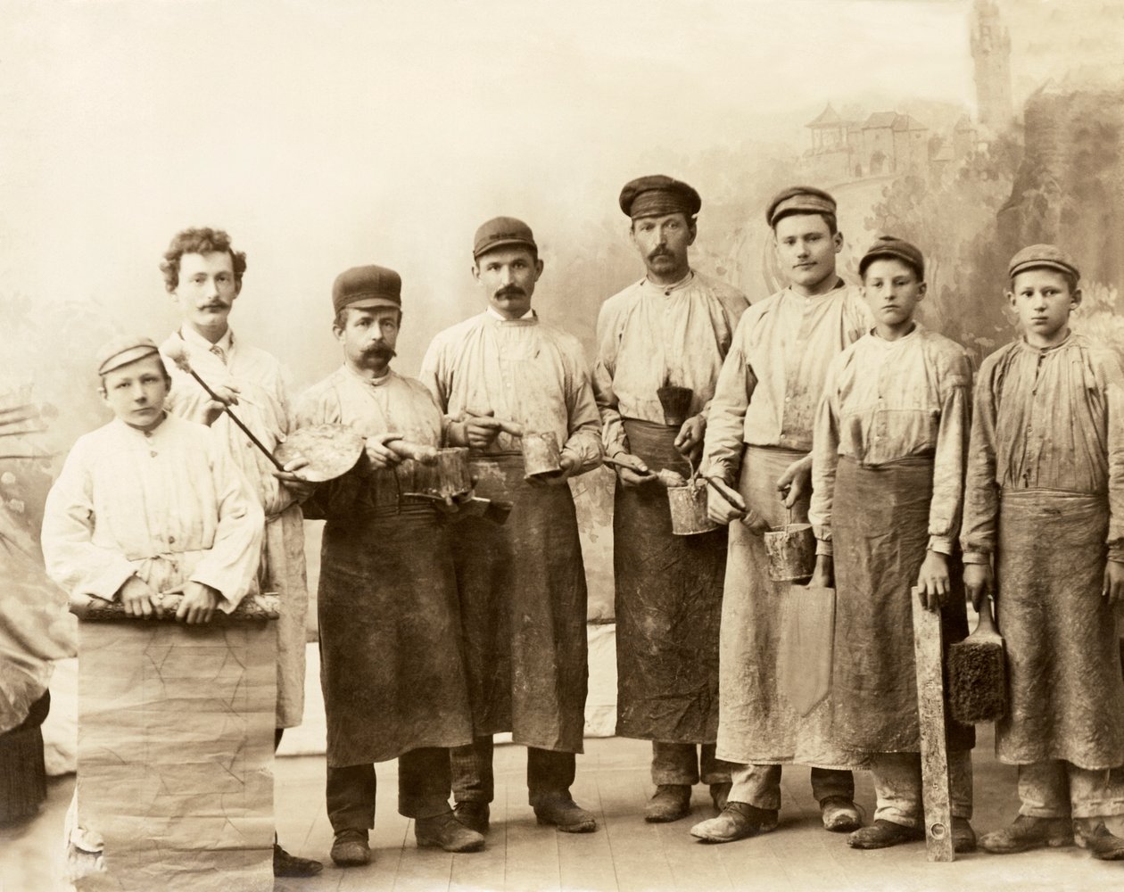 Wall Paper Hangers, 1880 by Unknown