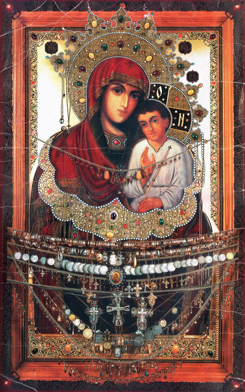 Svyatogorsk Icon Faces by Unknown