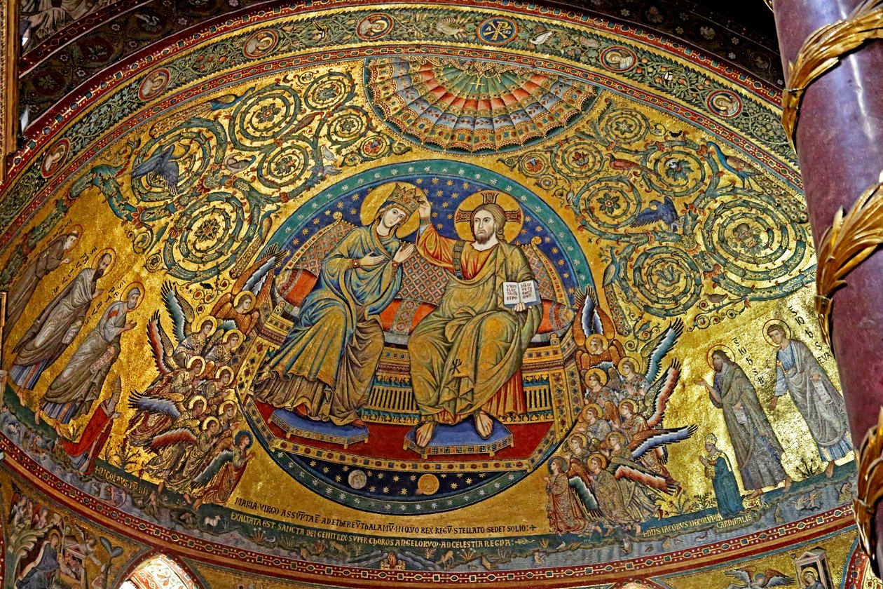 Apse Mosaic with the Coronation of the Virgin by Unknown