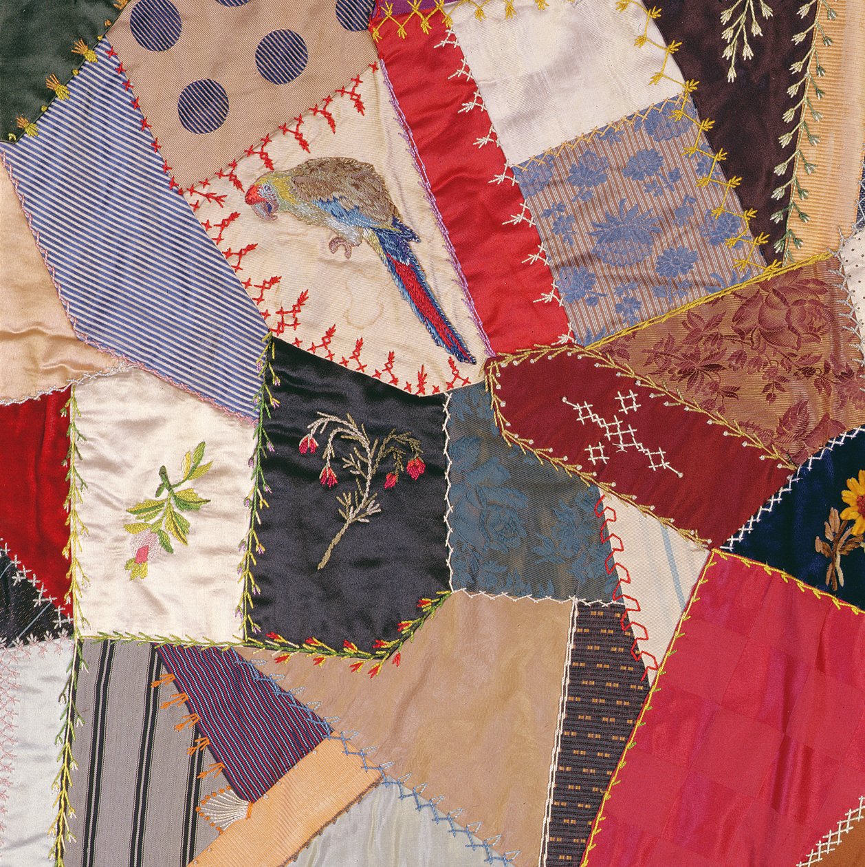 Crazy Quilt (detail) by Unknown