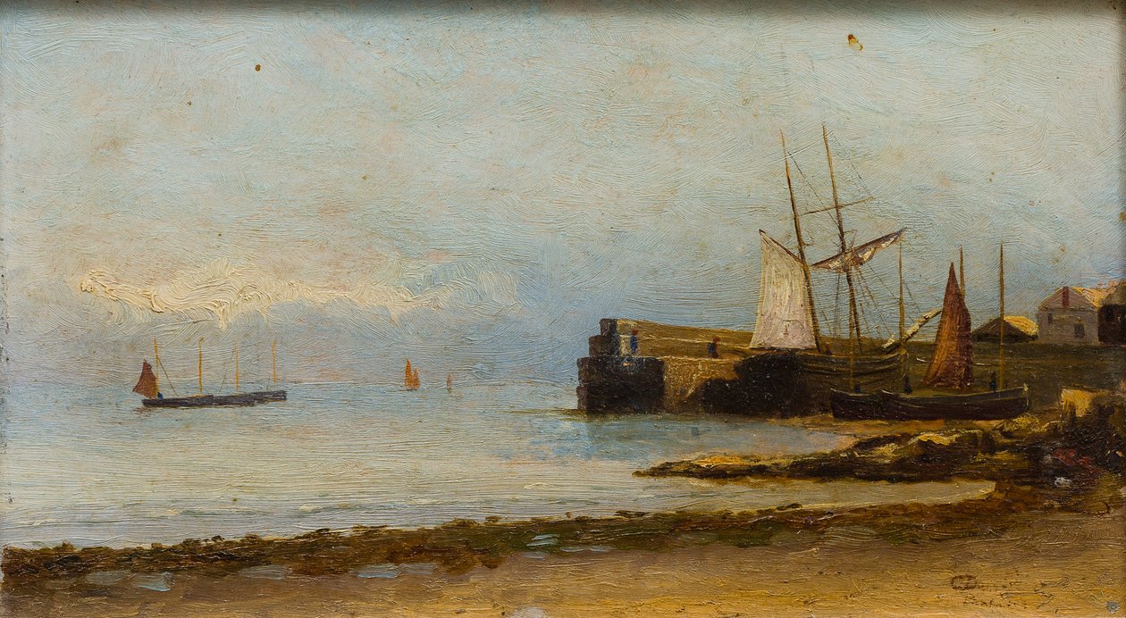 Newlyn Harbour by English School
