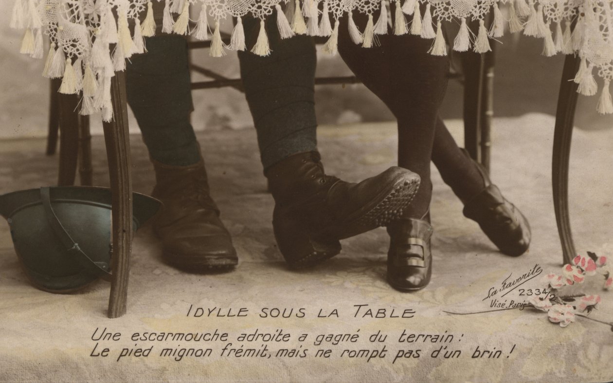 Couple Touching Feet by French Photographer