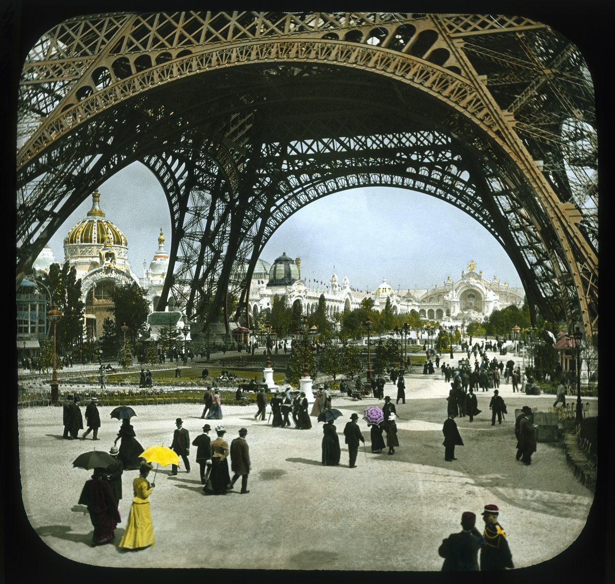 Paris Exposition: Champ de Mars and Eiffel Tower, Paris, France, 1900 by French Photographer