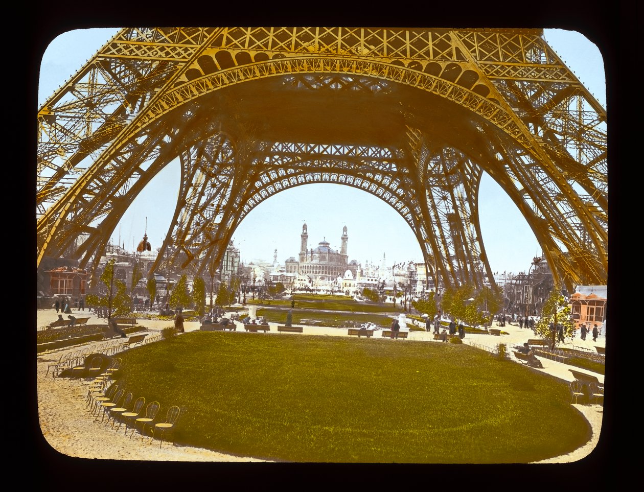 Paris Exposition: Eiffel Tower and the Trocadero, 1900 by French Photographer