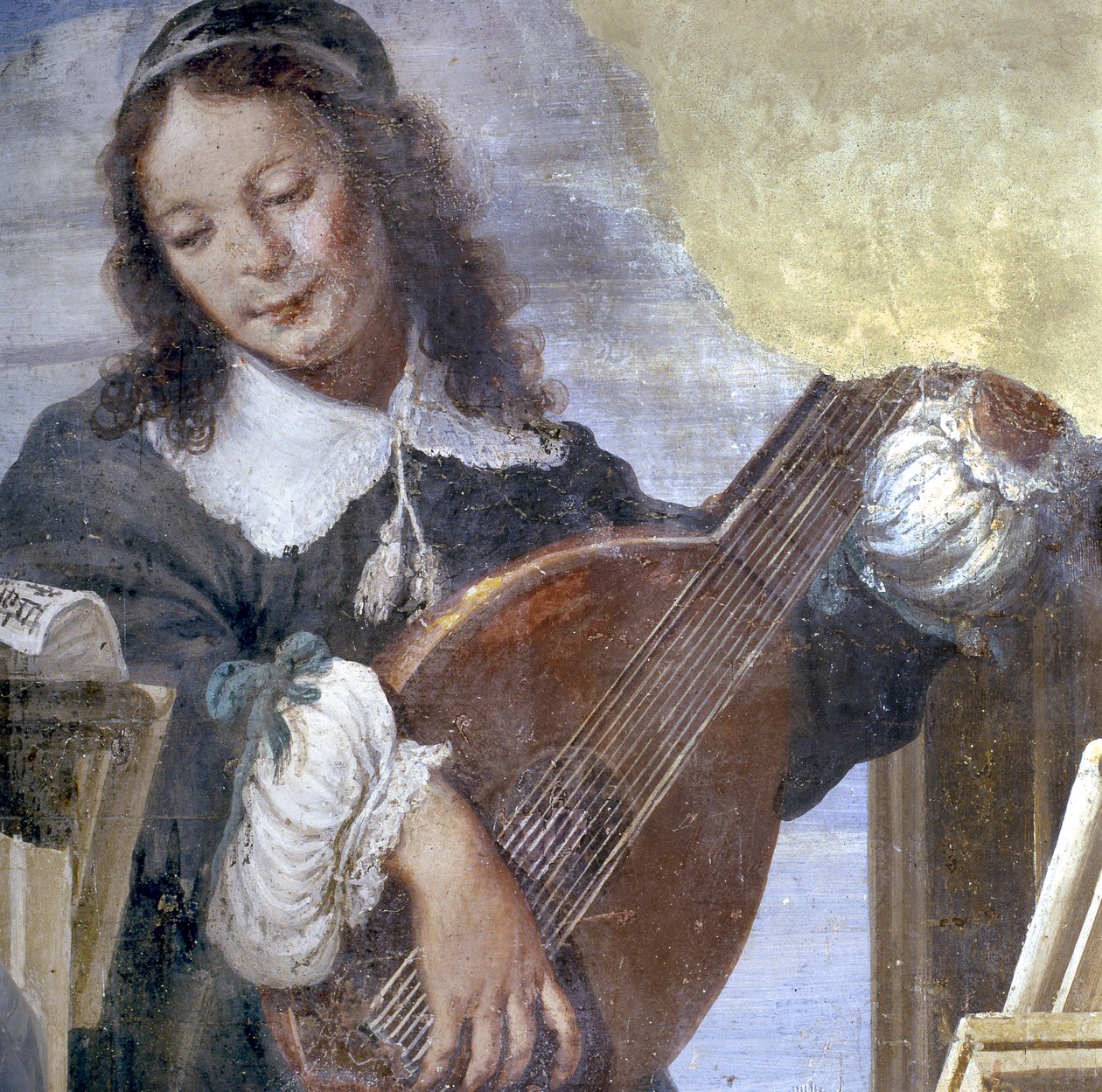 Musician (detail) by Italian School