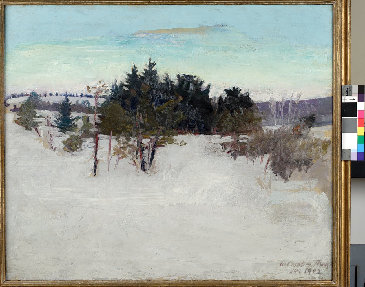 Winter Landscape by Abbott Handerson Thayer