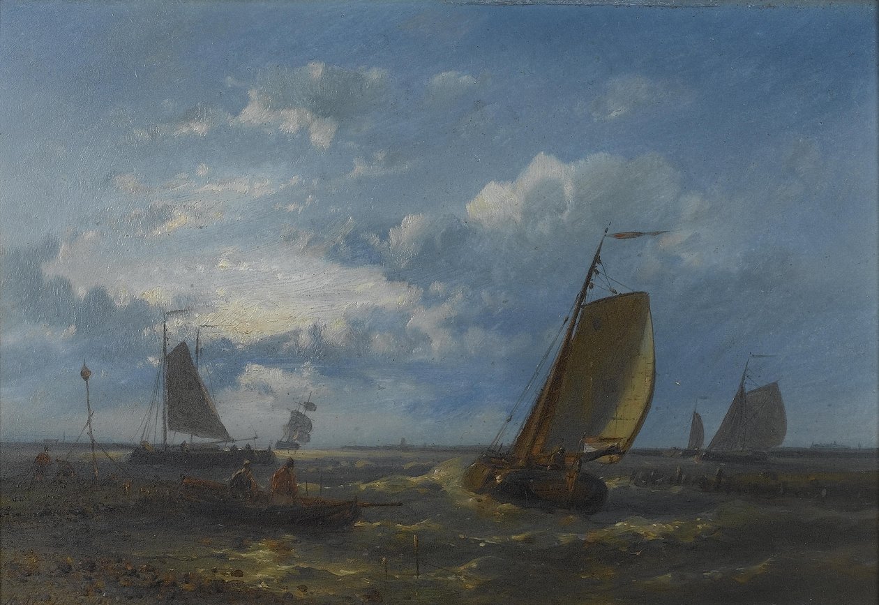 A Calm Anchorage by Abraham Hulk