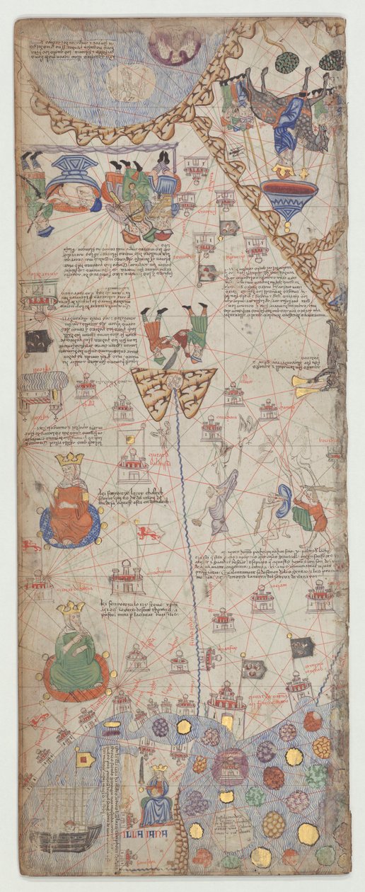 Catalan Atlas, Sheet 11, 1375 by Abraham Cresques