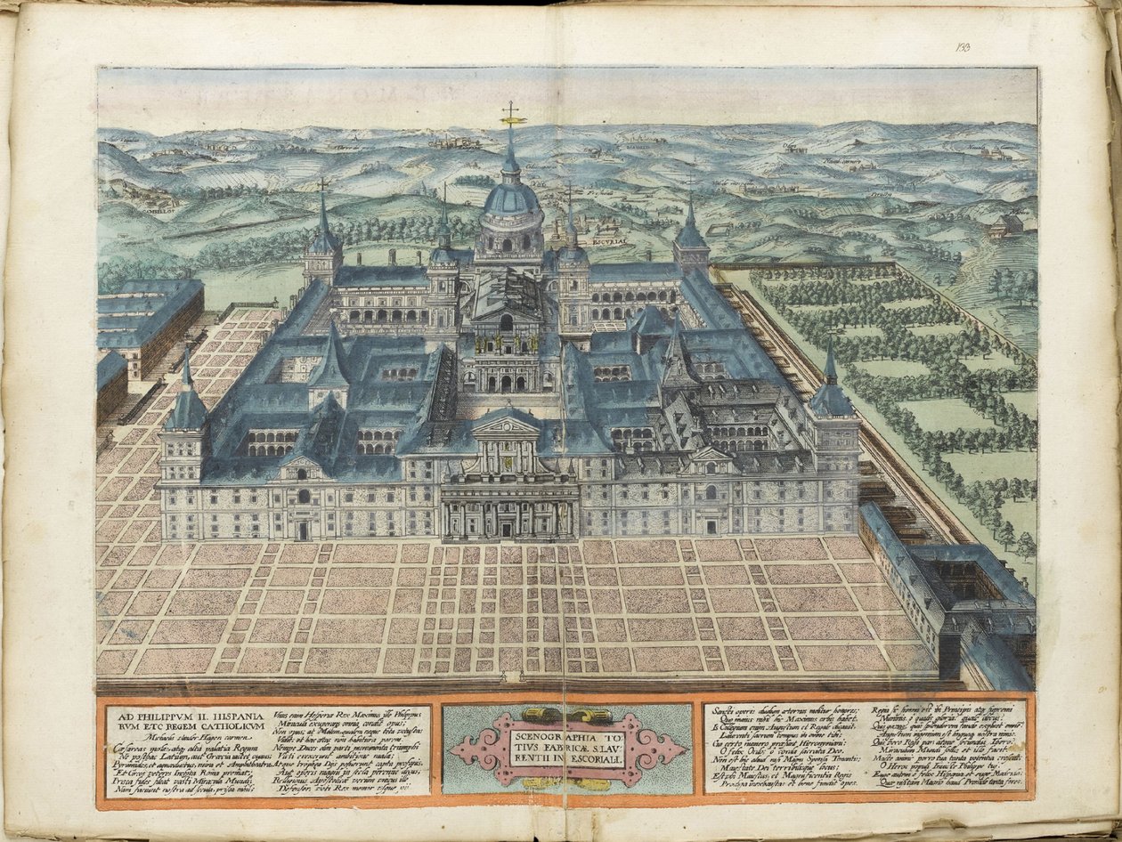 El Escorial by Abraham Ortelius