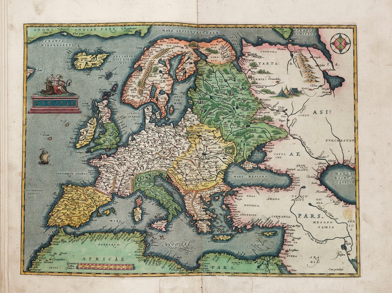 Europae by Abraham Ortelius