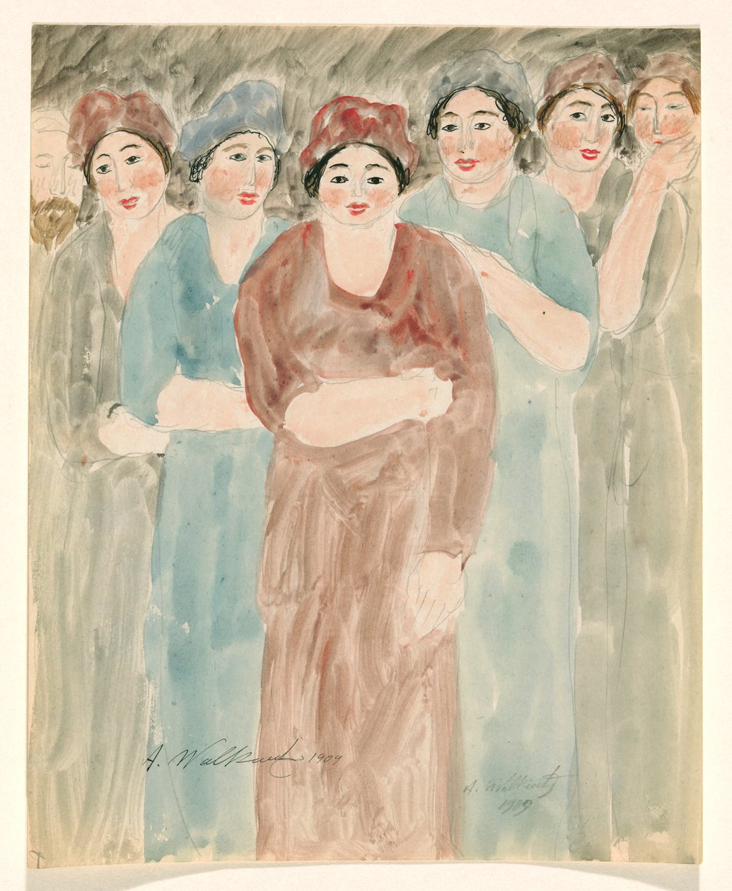 Standing Women by Abraham Walkowitz