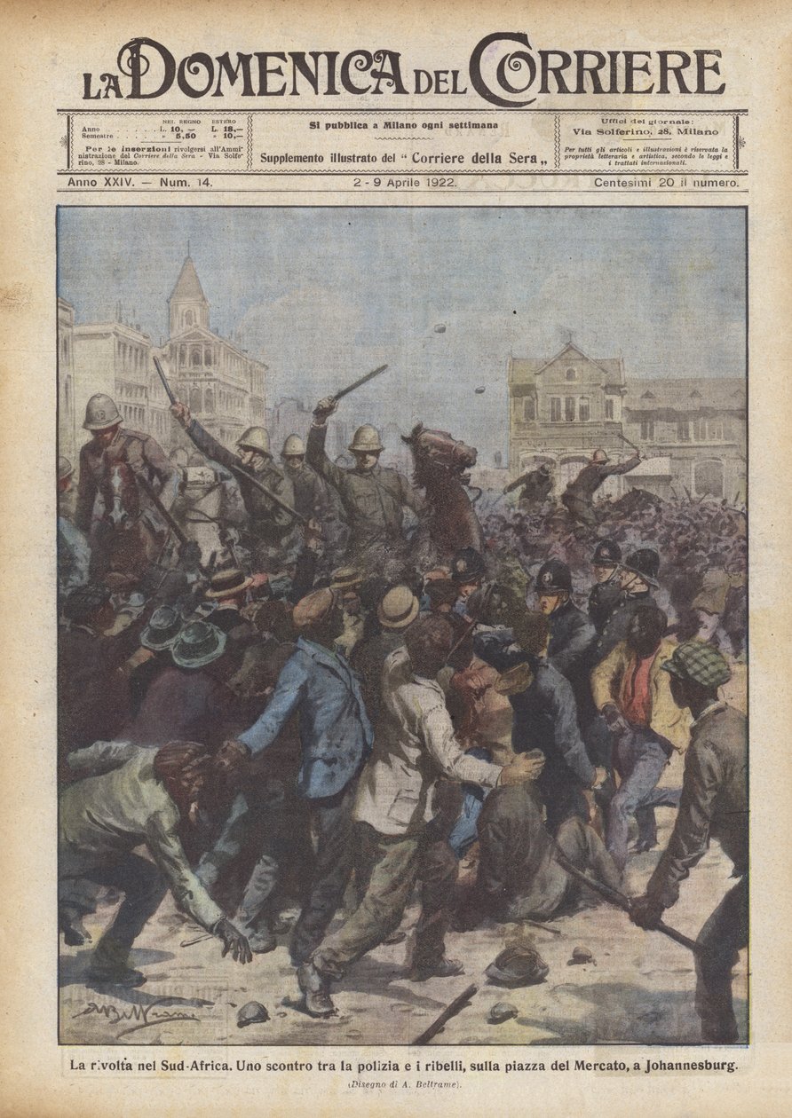 The Revolt in South Africa by Achille Beltrame