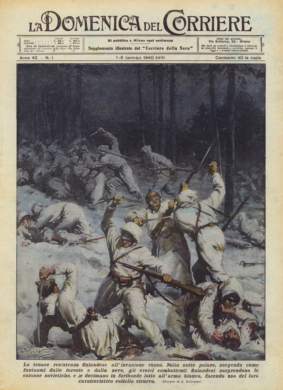 The Tenacious Finnish Resistance to the Russian Invasion by Achille Beltrame