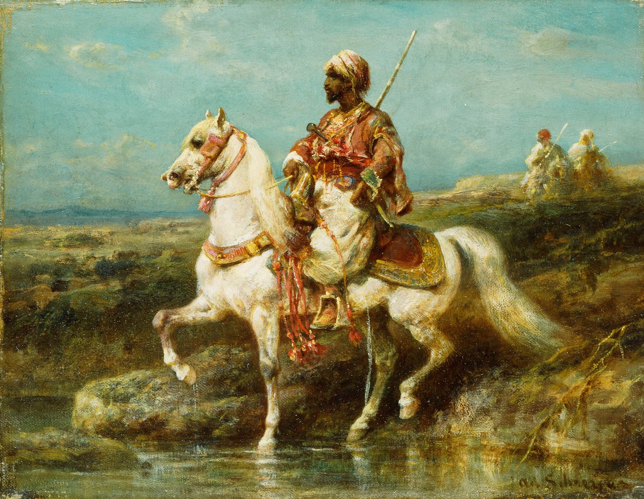 Arab Horseman by Adolf Schreyer