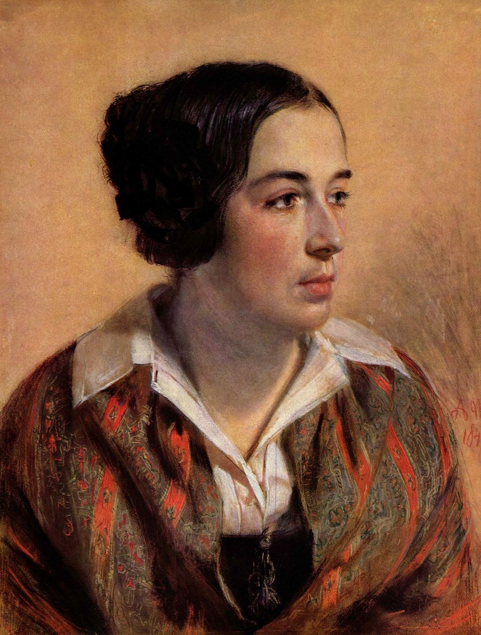 Portrait of Karoline Arnold by Adolph Menzel