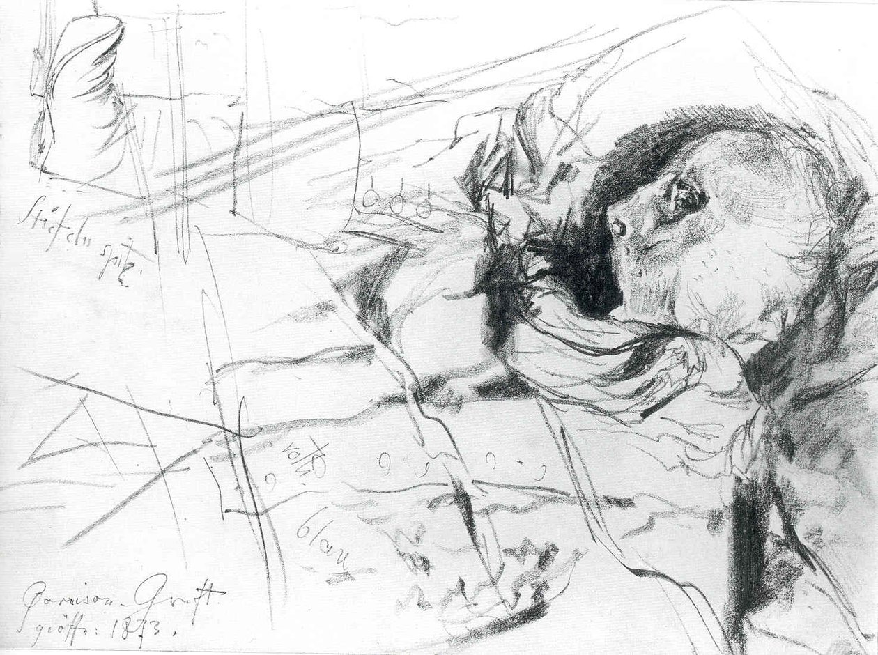 Skull and Boots by Adolph Menzel