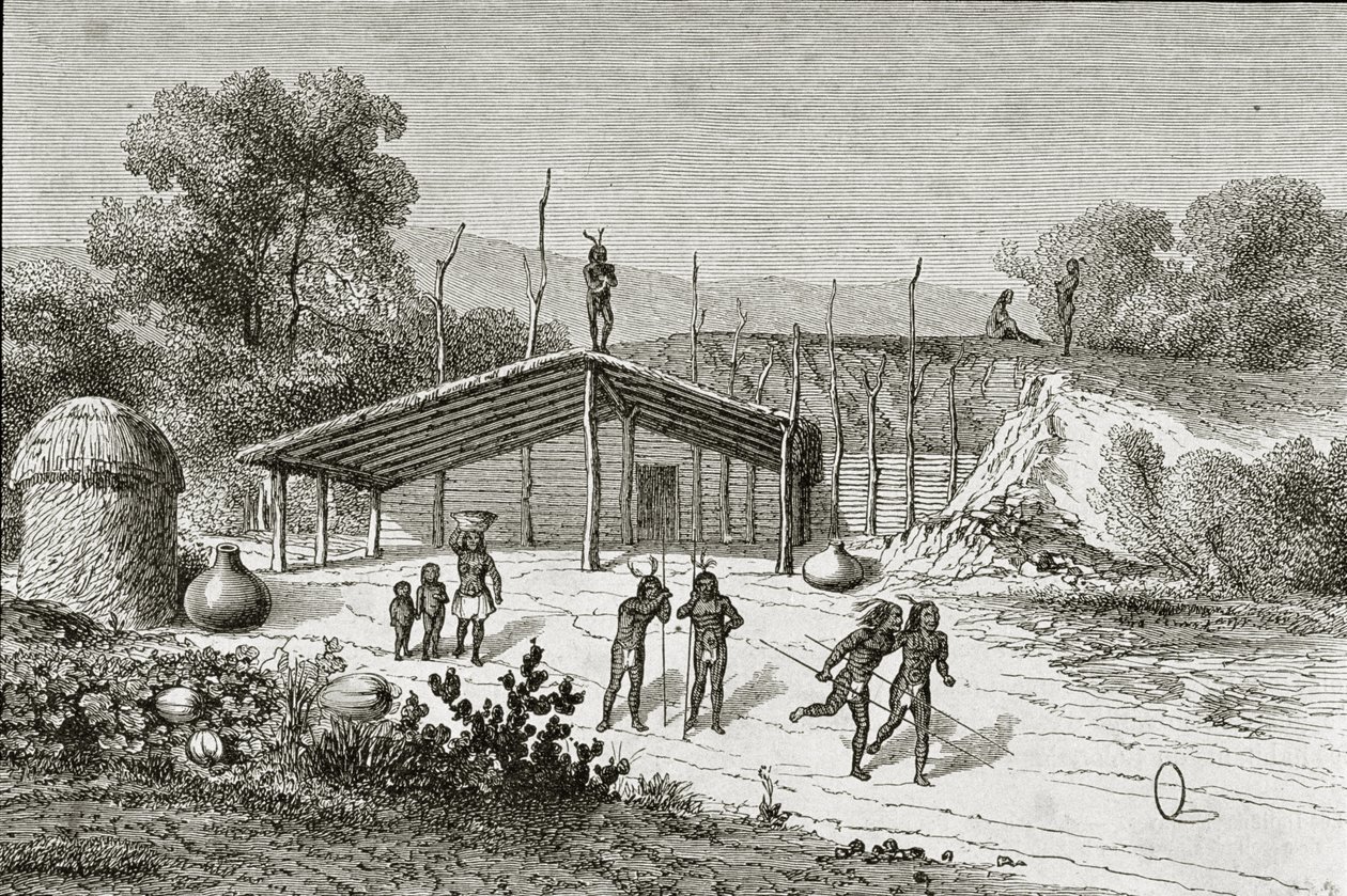 Mohave Indian Game by Adolphe Gusman
