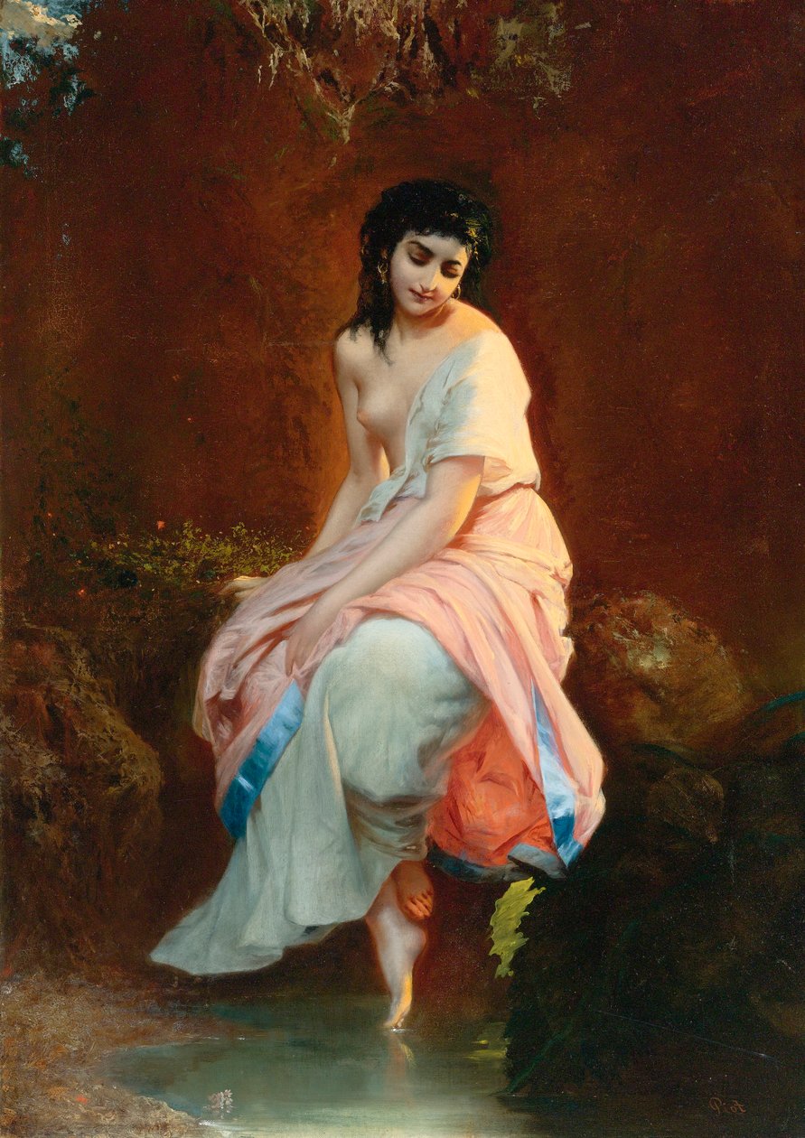 The Bather by Etienne Adolphe Piot