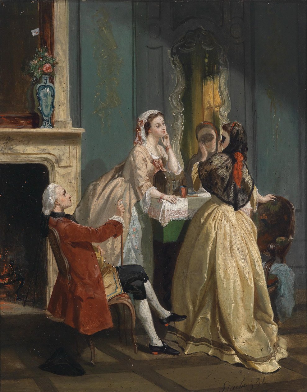 Elegant Society by Adolphe Stache