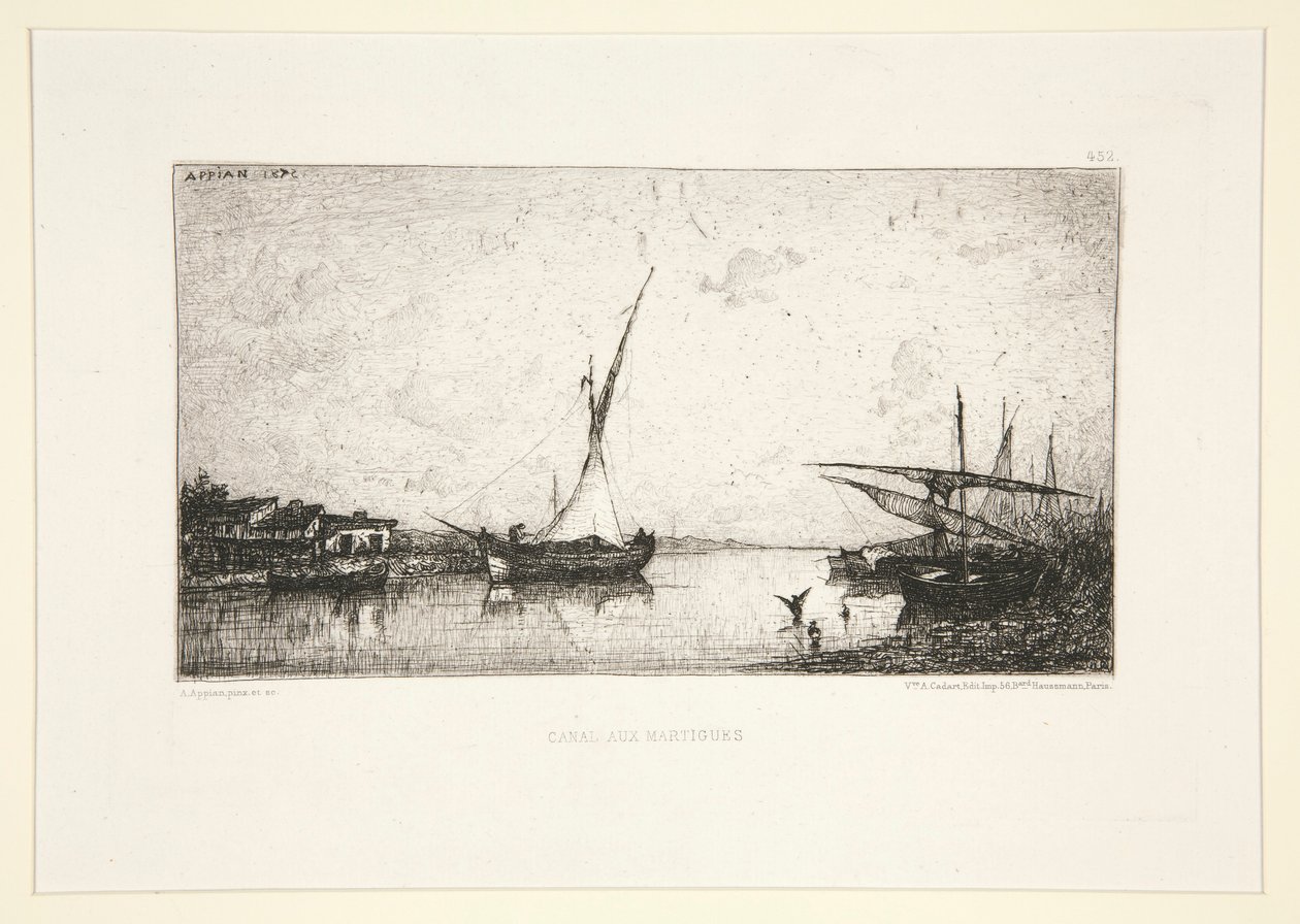 Canal at Martigues by Adolphe Appian