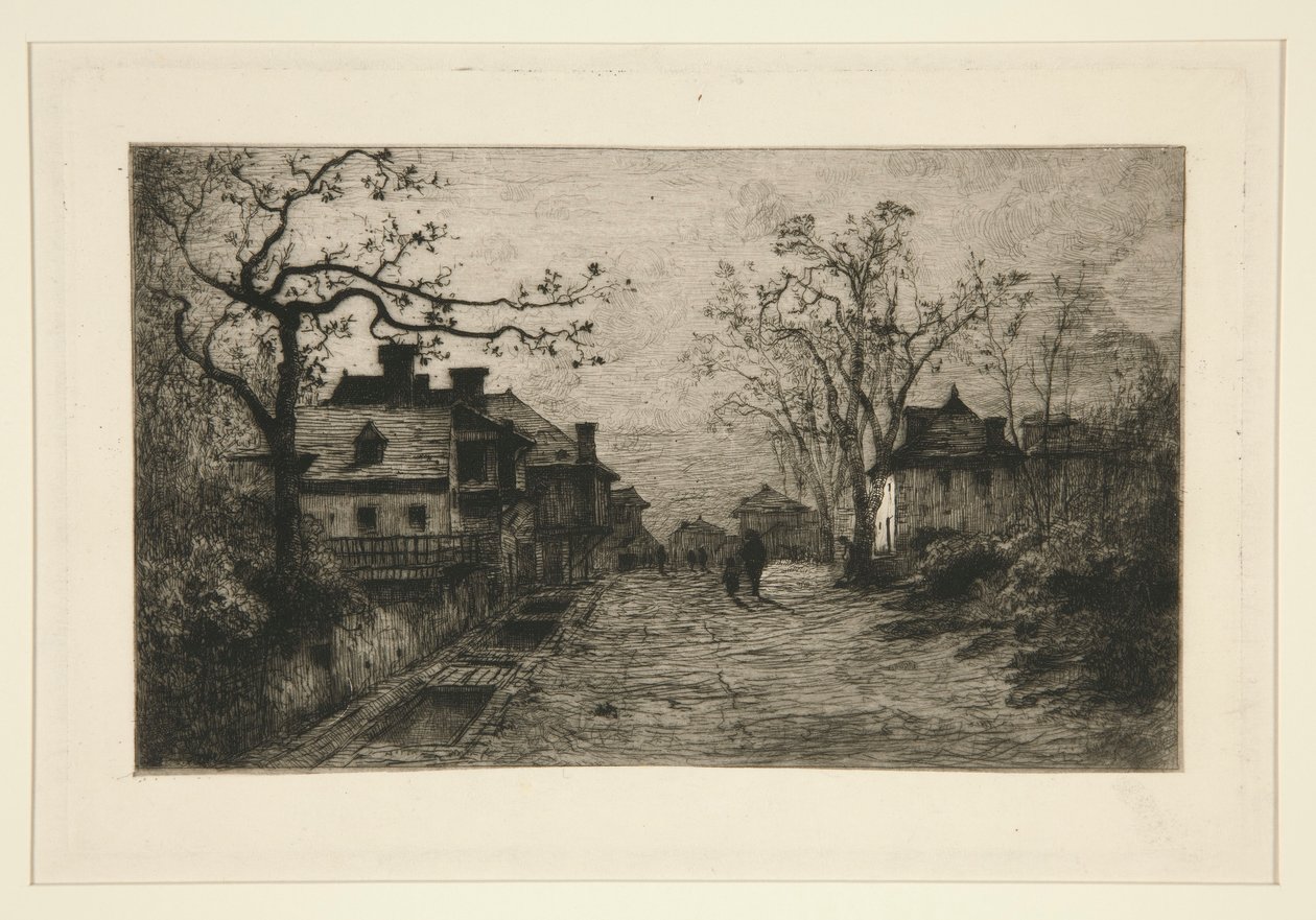 Village Street by Adolphe Appian