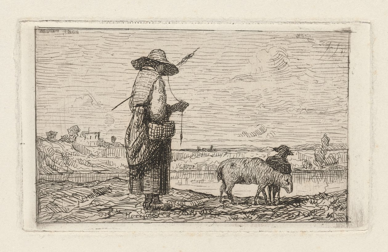 Shepherdess by Adolphe Appian