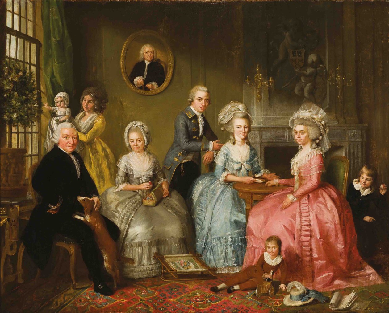 Portrait of the Family of Jan van Loon by Adriaan de Lelie