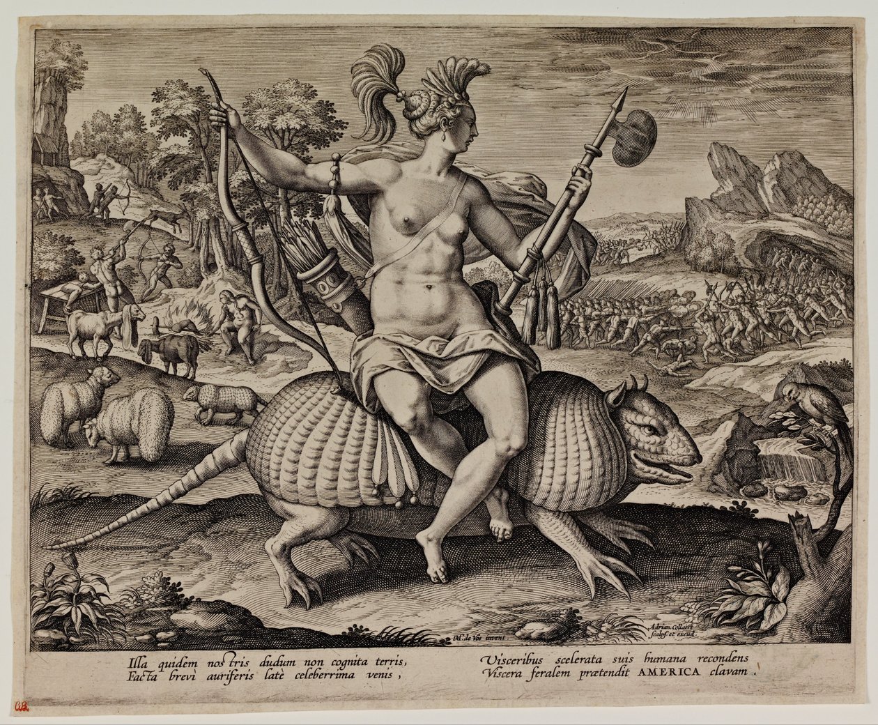 America by Adriaen Collaert