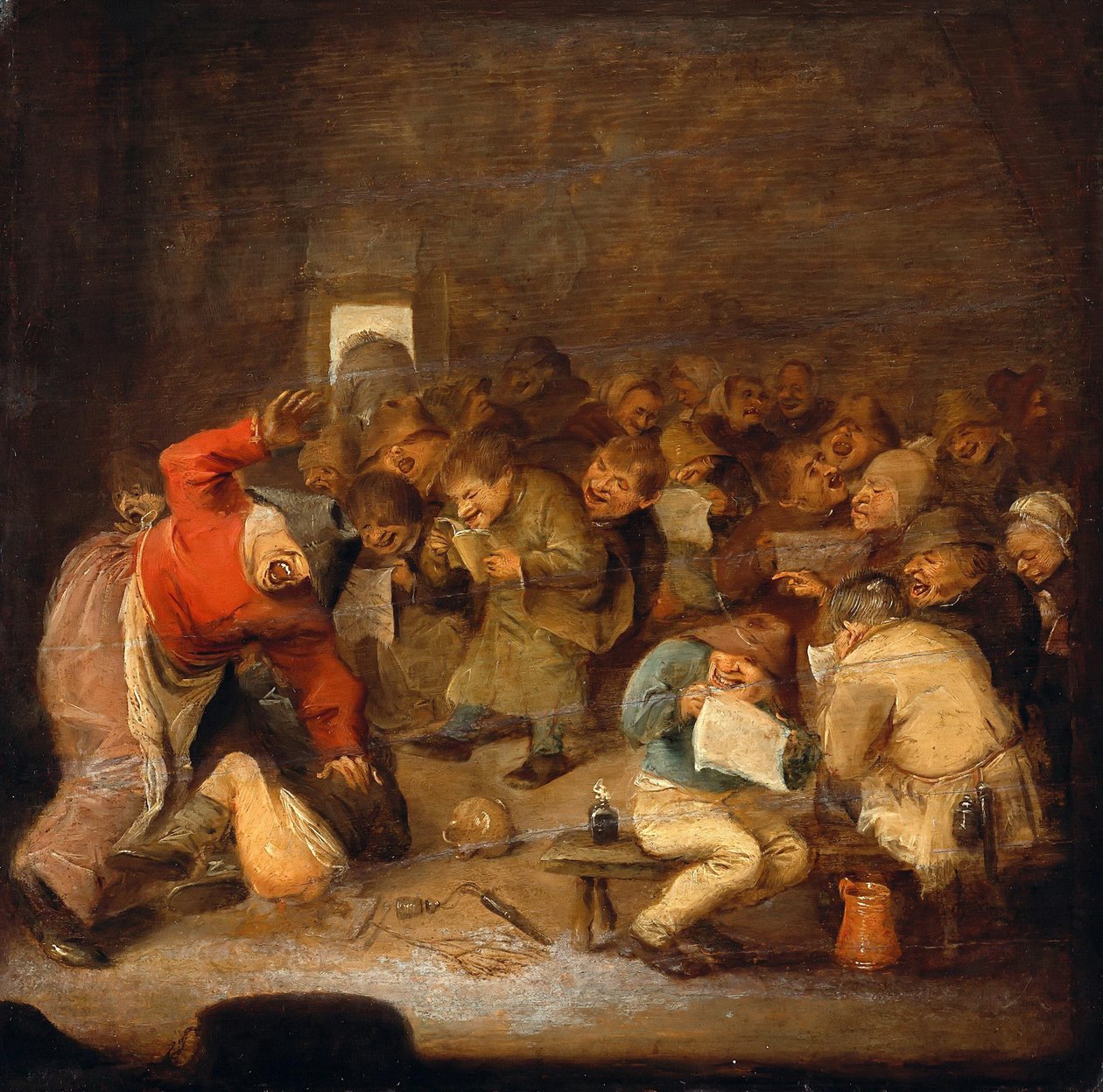 The School by Adriaen Brouwer