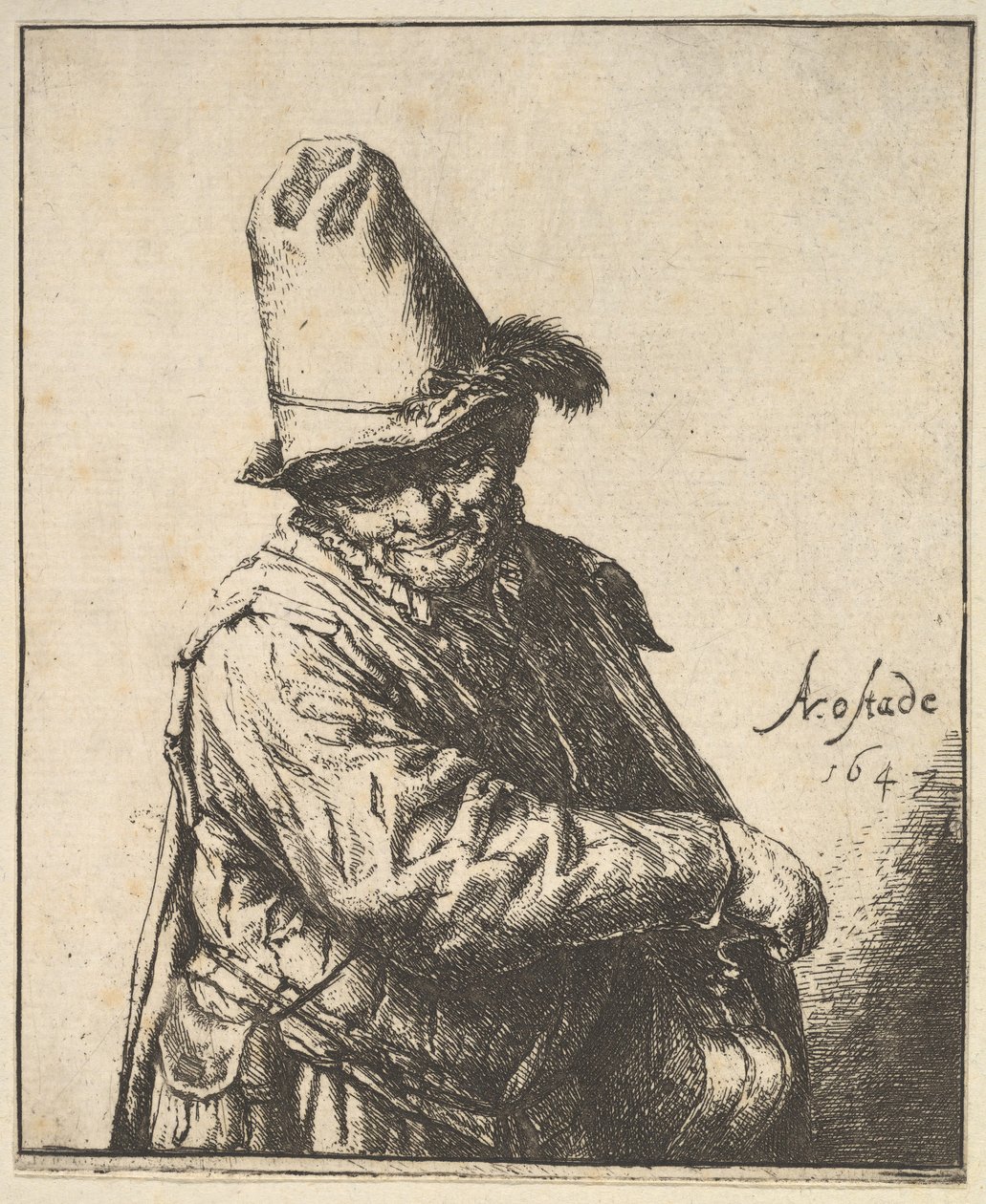 Hurdy Gurdy Man by Adriaen Jansz. van Ostade