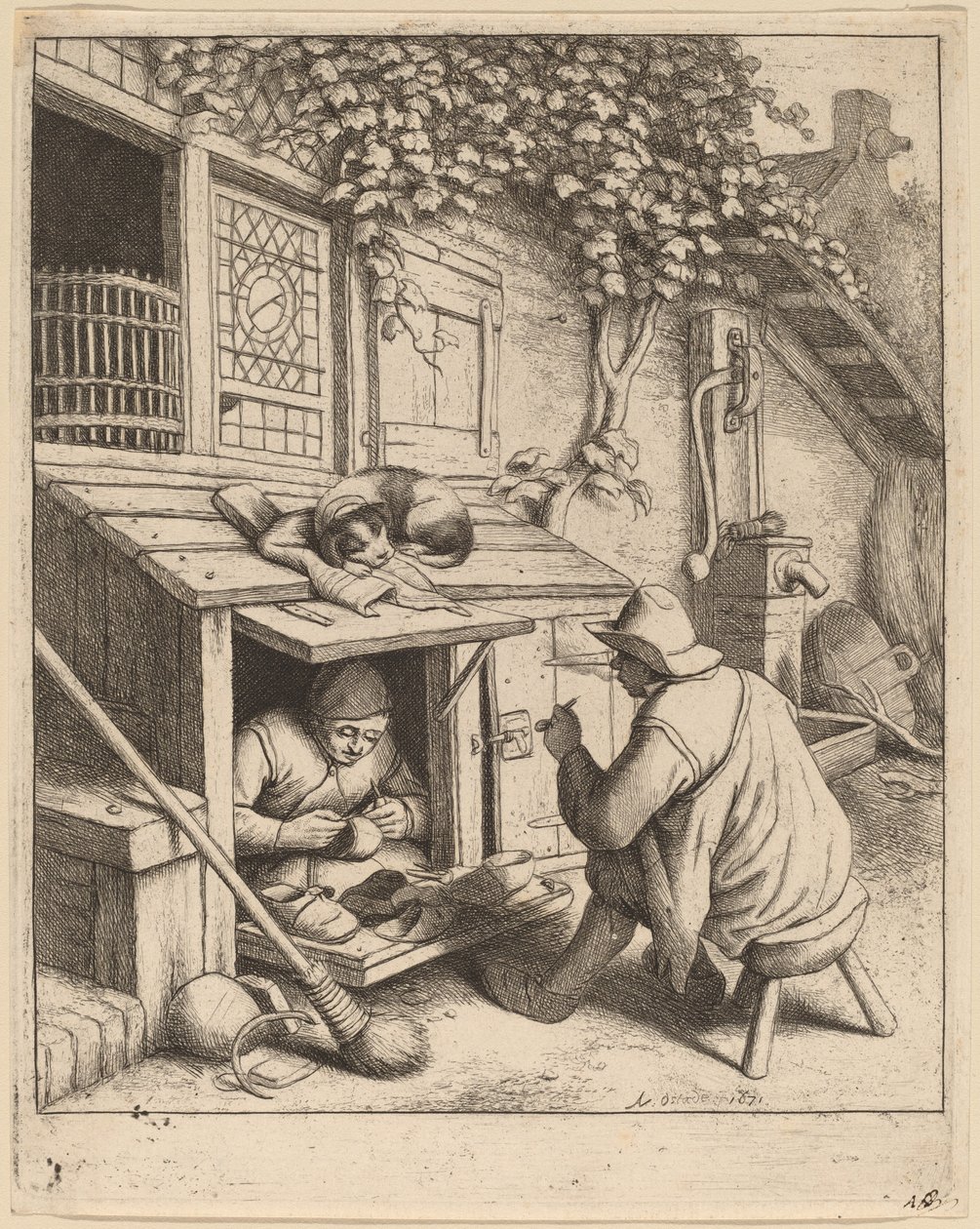 Cobbler by Adriaen van Ostade
