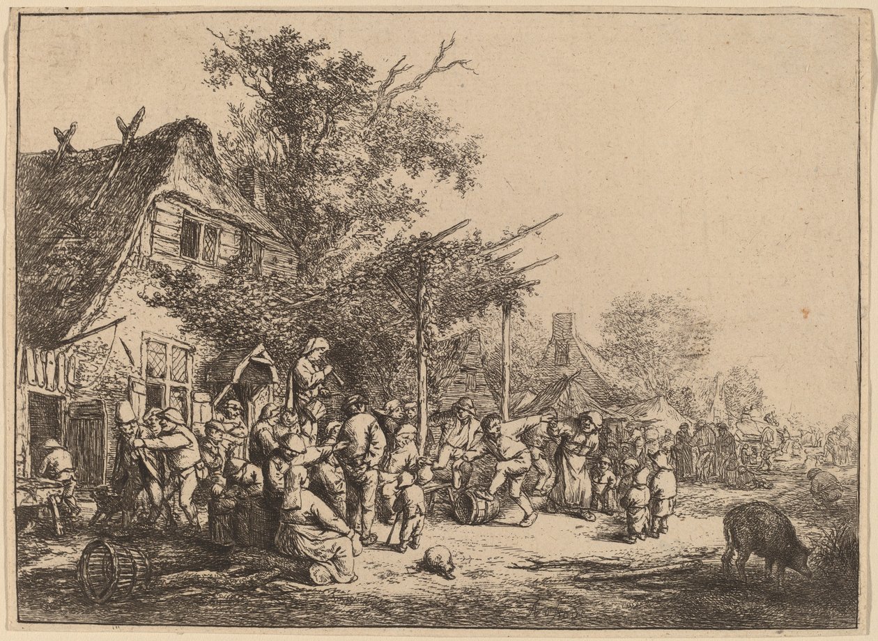 Dance under the Trellis by Adriaen van Ostade