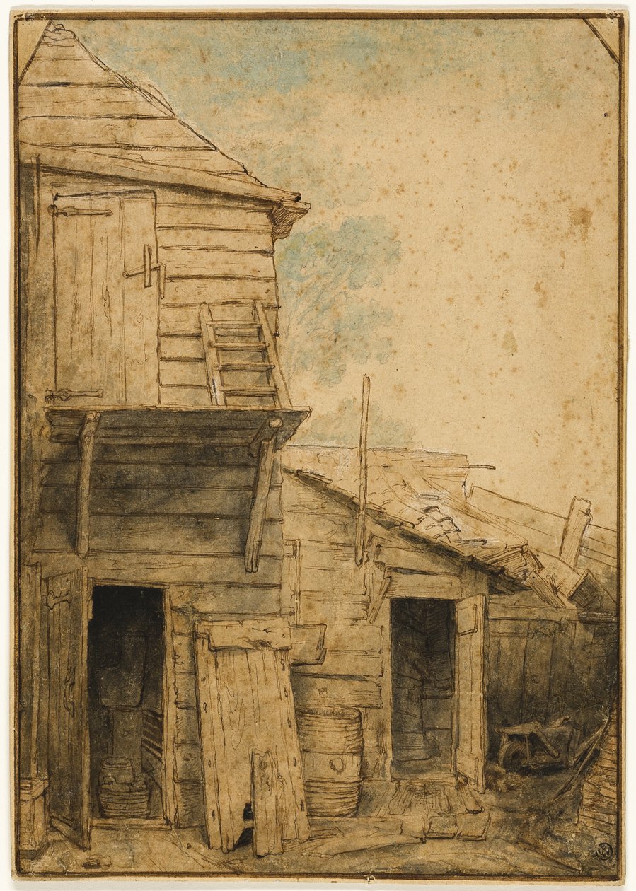 Farmyard by Adriaen van Ostade