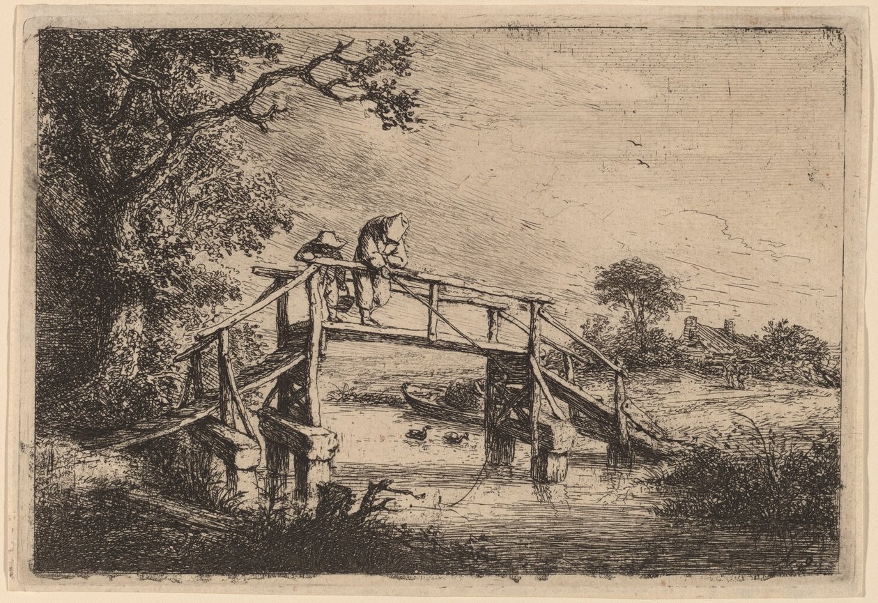 The Angler by Adriaen van Ostade