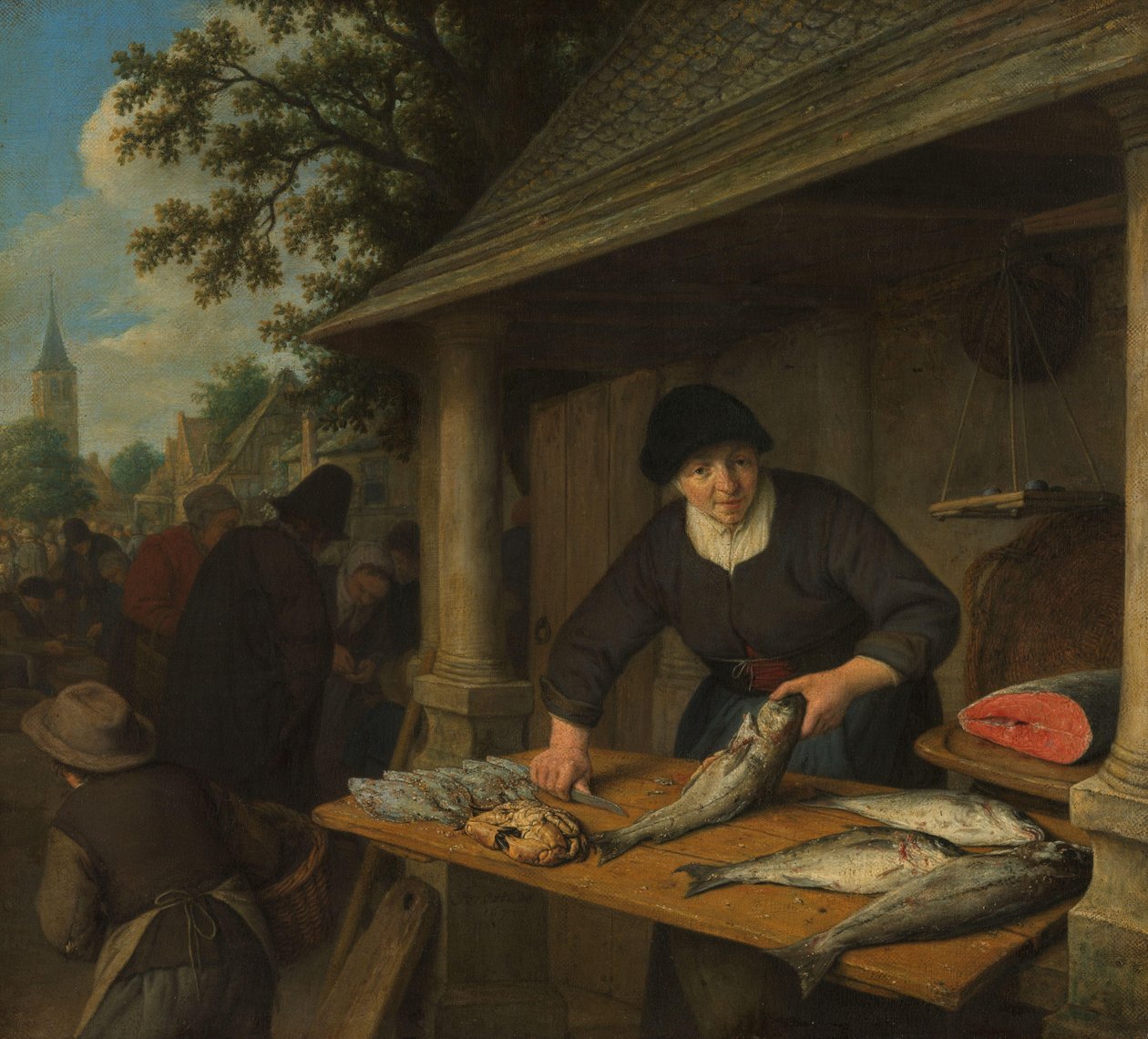 The Fishwife by Adriaen van Ostade