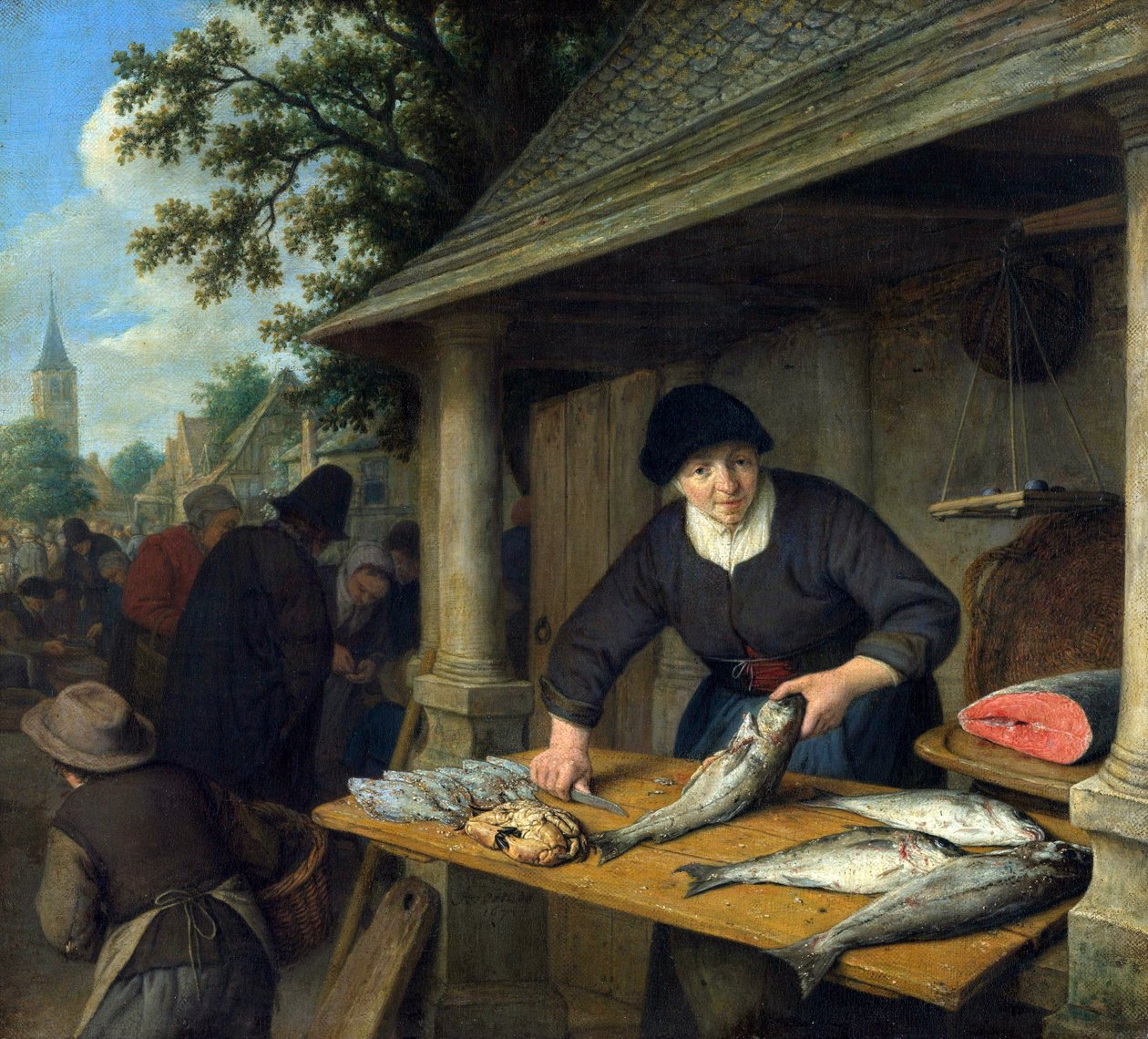 The Fishwife by Adriaen Jansz. van Ostade