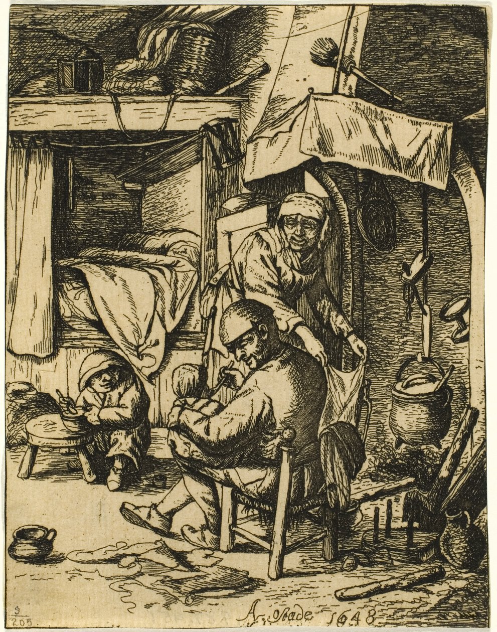 The Pater Familias by Adriaen van Ostade