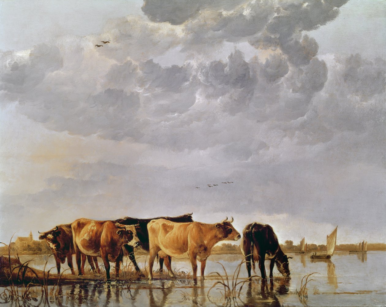 Cows in a River by Aelbert Cuyp