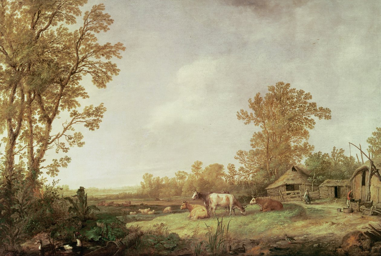 Farmyard Scene by Aelbert Cuyp