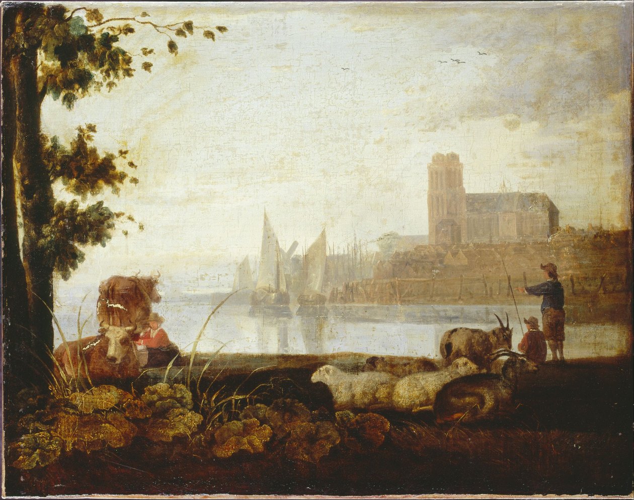 View on the Maas by Aelbert Cuyp