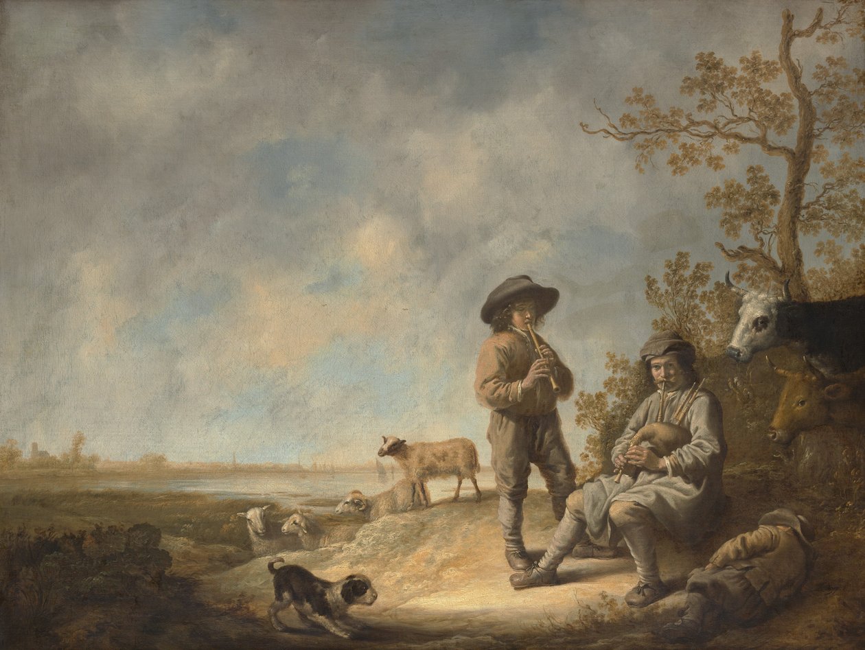 Piping Shepherds by Aelbert Cuyp