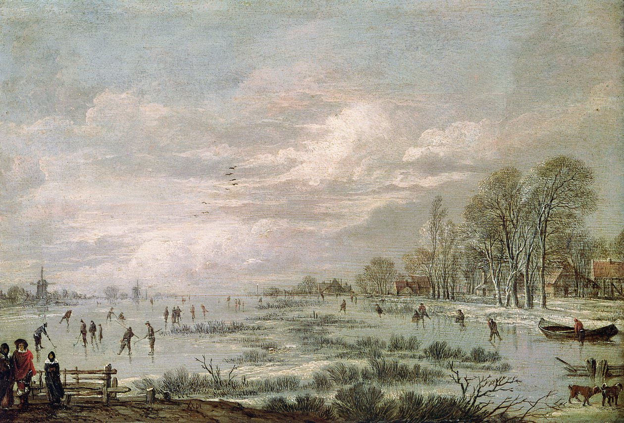 Winter Landscape by Aert van der Neer