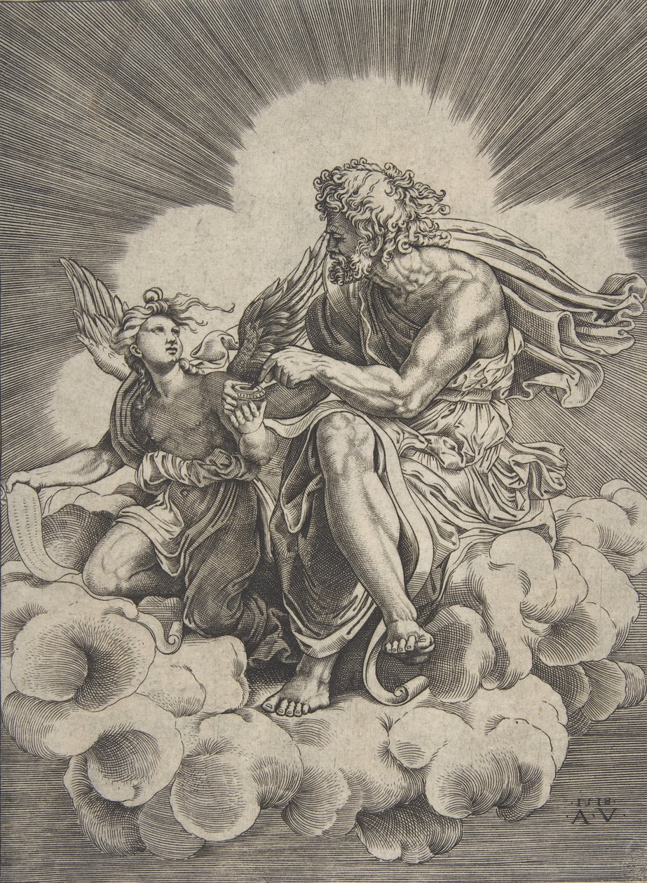Saint Matthew by Agostino Veneziano