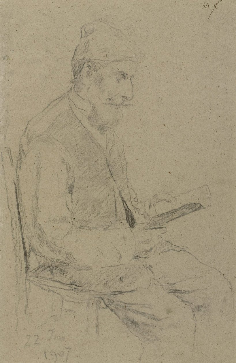 Reading Man by Albert Anker