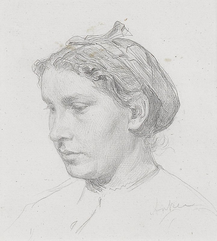 Portrait of a Woman by Albert Anker