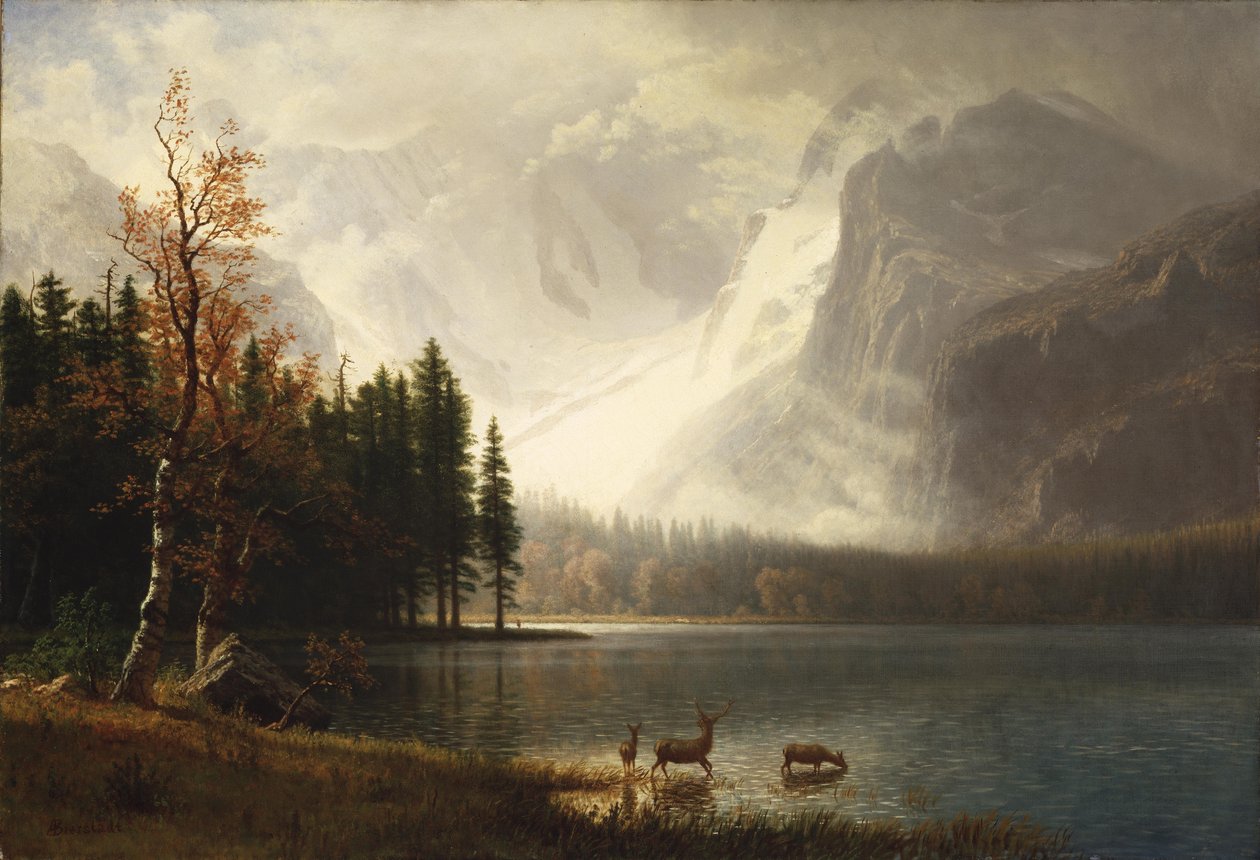 Estes Park, Colorado, Whytes Lake by Albert Bierstadt