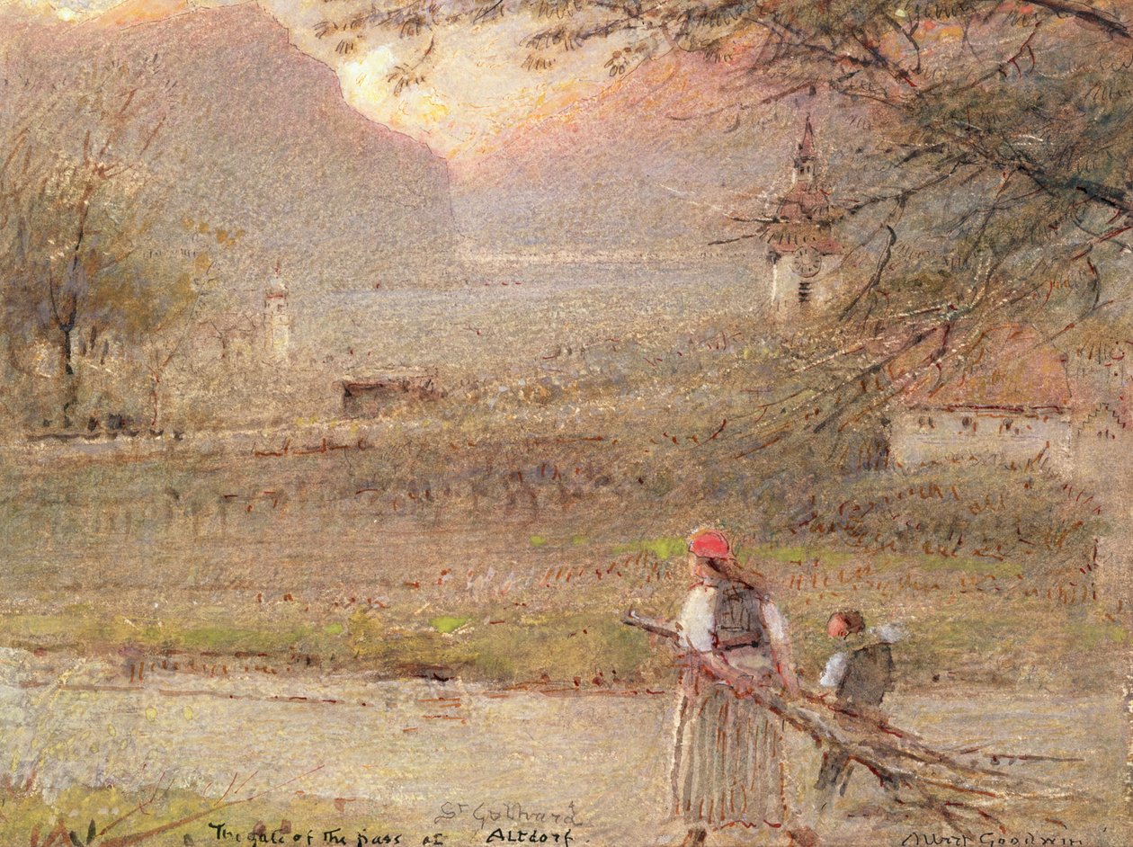 Altdorf by Albert Goodwin