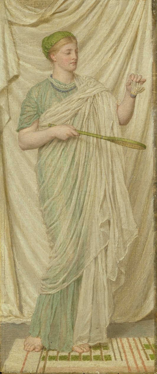 Shuttlecock and Battledore by Albert Joseph Moore