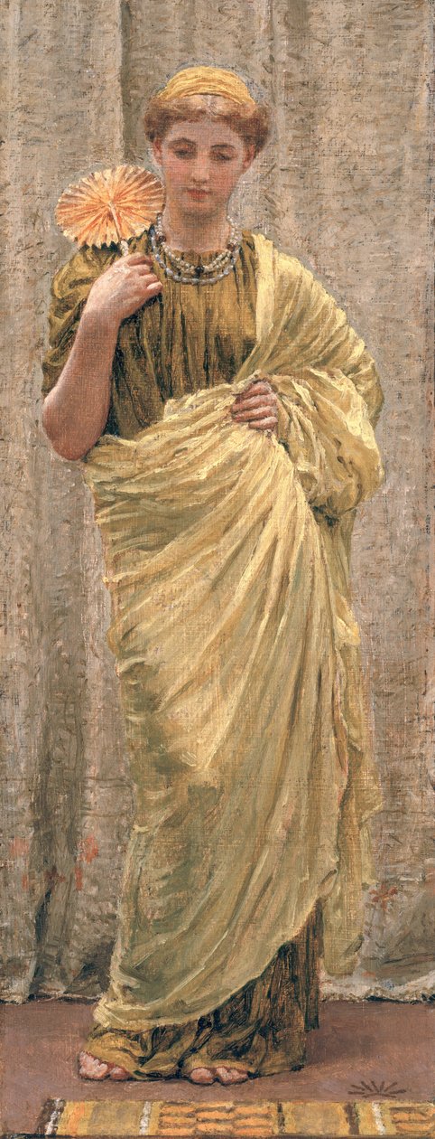 The Gilded Fan by Albert Joseph Moore