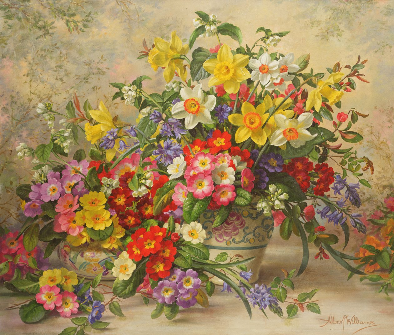 Spring Flowers and Poole Pottery, No. 2 by Albert Williams